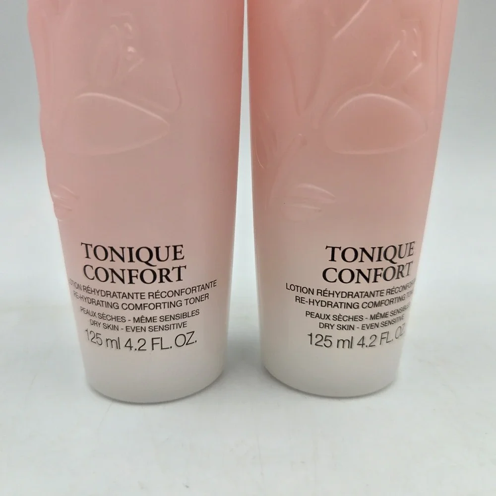 2 Lancome Tonique Confort Re-hydrating Comforting Toner 4.2 oz / 125ml Each New
